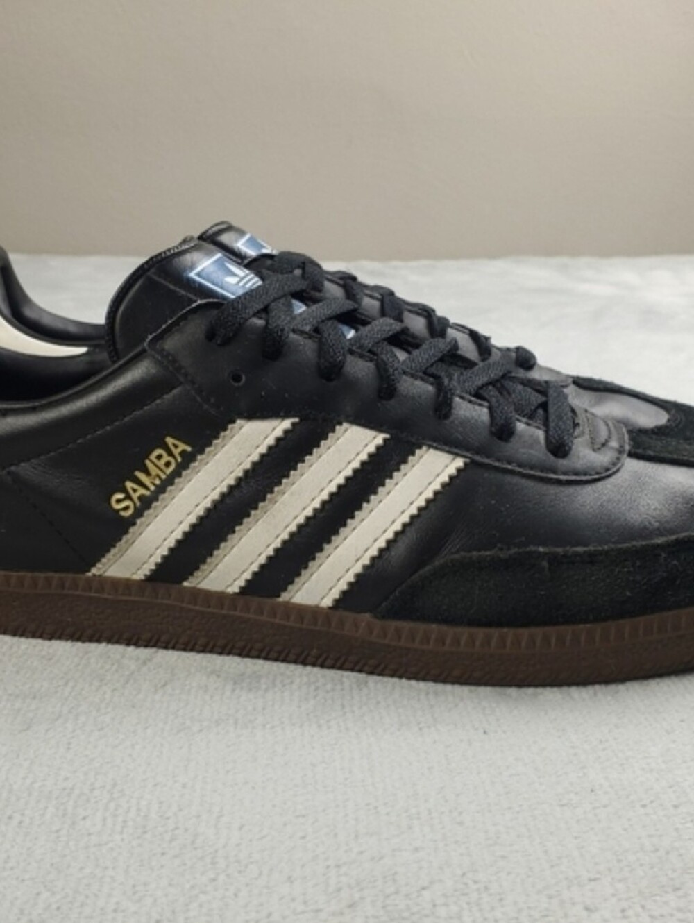 Adidas Samba OG Shoes Mens 11 Black Gum Classic Soccer Sneakers - Picture 2 of 5